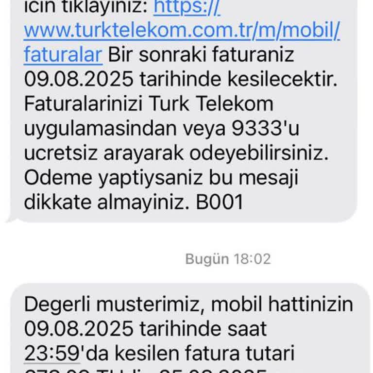 Türk Telekom Taahhüt Bitimine Yakın Geçişte Haksız Yüksek Fatura Ve Cayma Bedeli