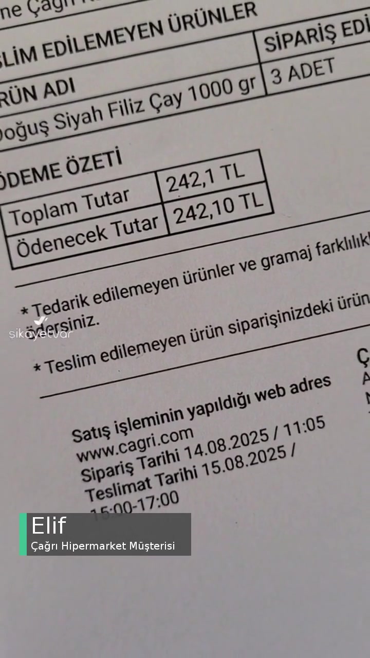 Çağrı Hipermarket Müşteri Çekmek İçin İndirim Aldatmacası videonun kapak resmi