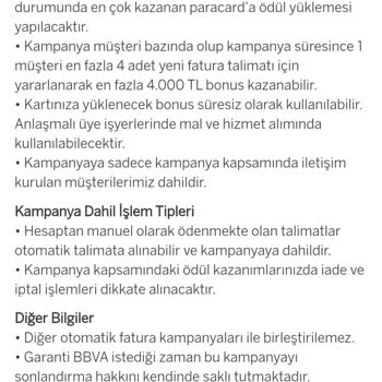 Garanti BBVA Kampanya Şartlarını Yerine Getirmeme Rağmen Bonusum Yüklenmedi
