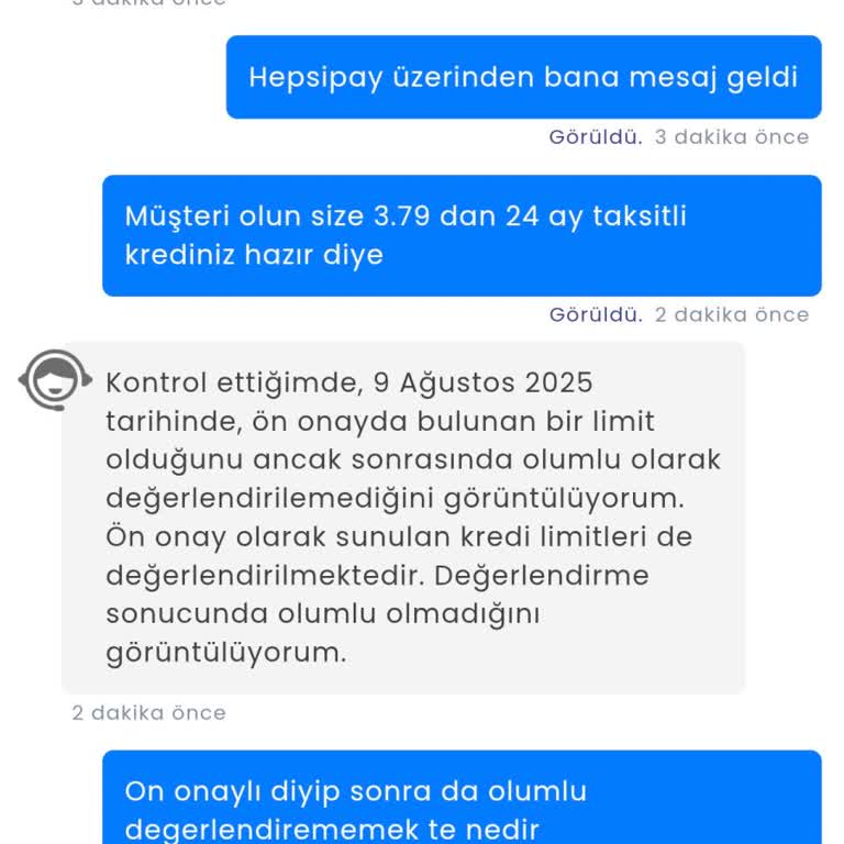 Onaylı Kredi Vaadi Sonrası Başvurum Reddedildi Ve Kredi Notum Olumsuz Etkilendi
