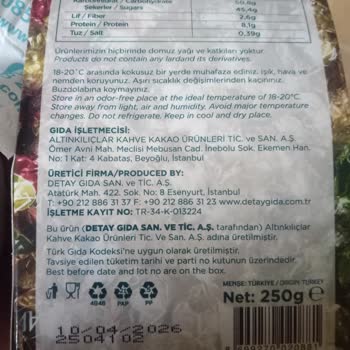 Lavi Dolgulu Çikolatada Yoğun Küf Tadı Deneyimi