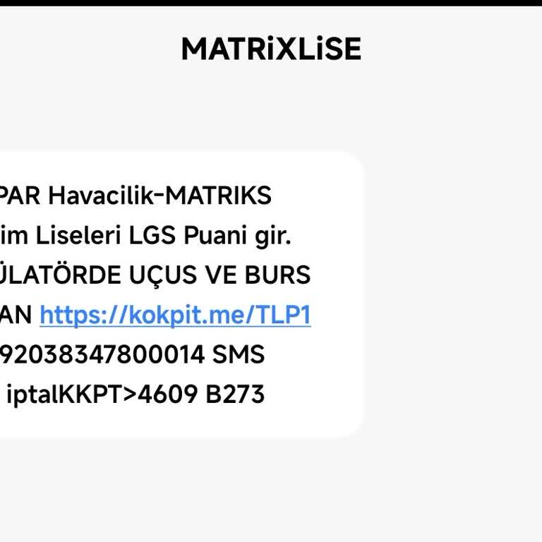 Tulpar Havacılık Lisesi Şikayeti