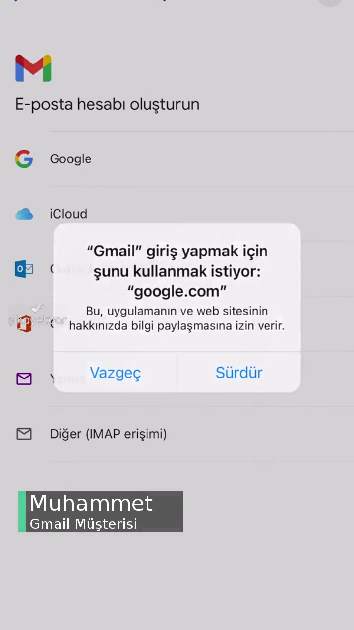 Gmail'e Giriş Sorunu videonun kapak resmi