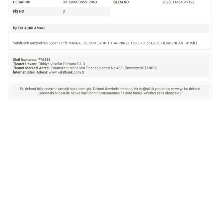 Kazandıran Tarife Ücreti Habersiz Kesildi İade Talep Ediyorum