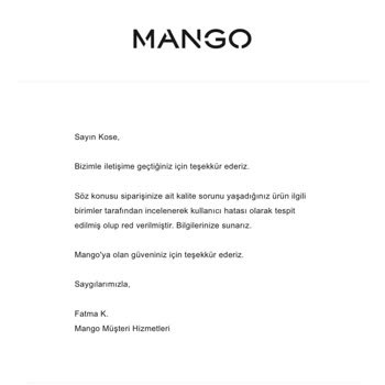 Mango Shopper Çanta: Kısa Sürede Dikiş Problemi Ve Yetersiz Müşteri Hizmeti