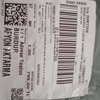 Nisan Kargo Lojistik Hizmetleri Paramın İade Edilmesini İstiyorum!
