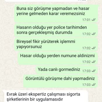 Eksperin Yerinde İnceleme Yapmaması Ve Sigorta Hasarının Karşılanmaması