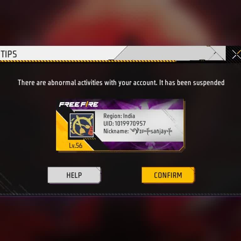 Haksız Yere Askıya Alınan Free Fire Hesabımın Açılmasını İstiyorum