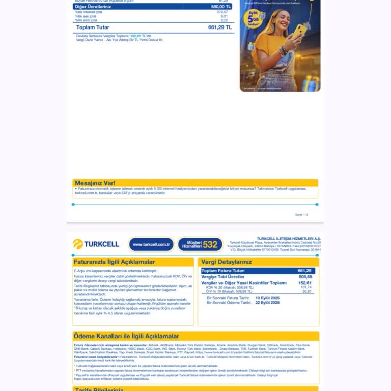 6 Günlük Kullanıma 661 TL Fatura Şoku Ve Yanlış Bilgilendirme
