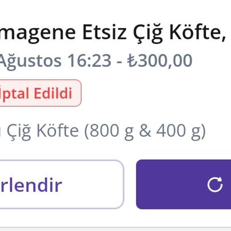 Telefonla Ulaşamadıkları İçin Siparişim İptal Edildi Ücret İadesi Yapılmadı
