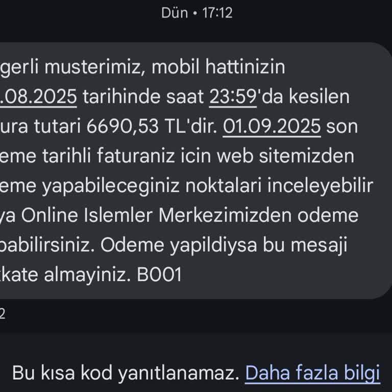 Taahhüt Sonrası Yüksek Fatura Ve Detaylara Erişim Sorunu Mağduriyetim