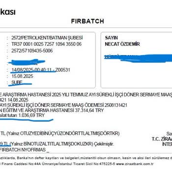 Ziraat Bankası Hesabımdan İzinsiz Ödeme Ve Bloke Mağduriyeti