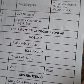 Siparişimdeki Tüm Tercihler Göz Ardı Edildi Ve Ürünler Bayat Geldi