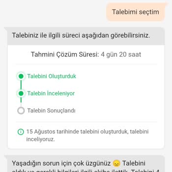 Eksik Gönderilen Ürün İçin Ücret İadesi Talebim Cevapsız Kaldı