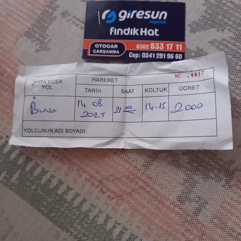 Giresun Seyahat İle Sorunlu Ve Güvensiz Bir Yolculuk Deneyimi