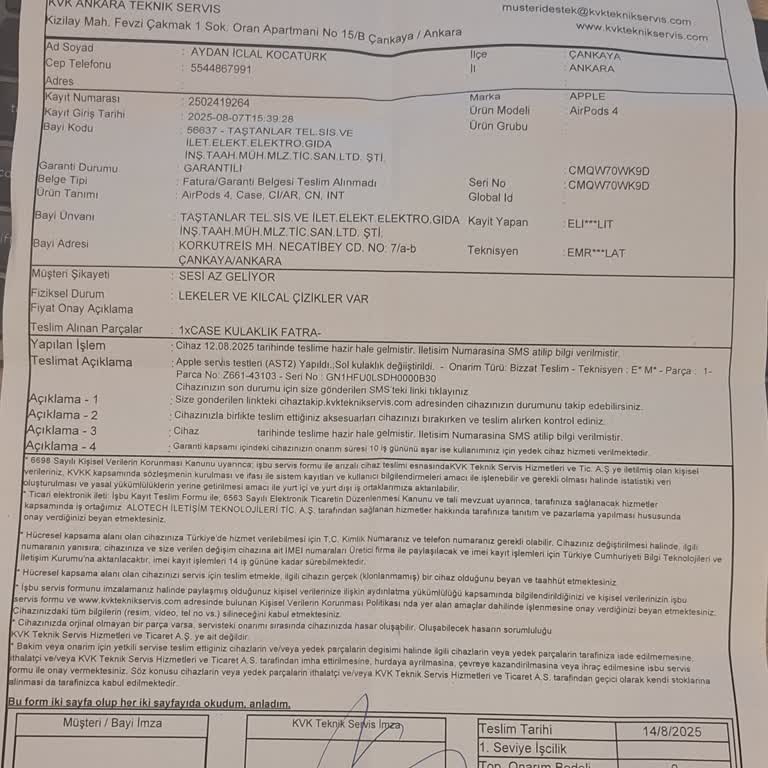 Arızalı Airpods İçin İade Talebim Reddedildi