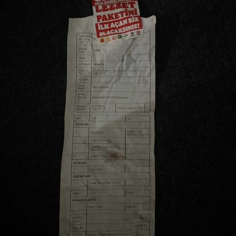 Tekrarlayan Eksik Siparişler Ve Yetersiz Çözüm Sunulması