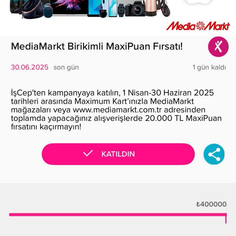 Media Markt Puan Kampanyasında Eksik Puan Yüklemesi Ve Müşteri Hizmetlerinden Yanıtsızlık