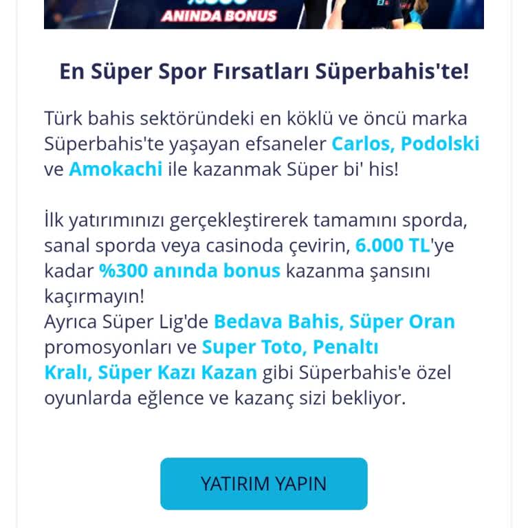 Superbahis Hoşgeldin Bonusu Söz Verildiği Halde Hesabıma Yatırılmadı