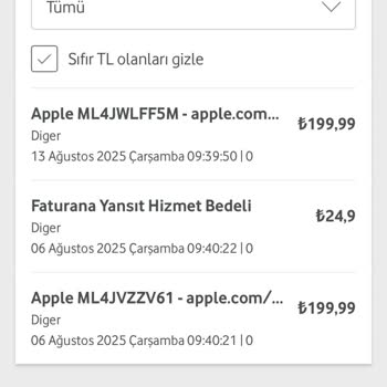 Apple Cihazımda Bilgim Dışında Düzenli Mobil Ödeme Harcamaları Yapılıyor
