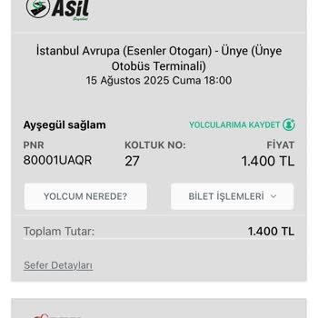 Cam Kenarı Biletim Koridor Koltuğa Çevrildi, Mağduriyetim Giderilmedi