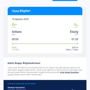 Ajet Ve Enuygun'dan Uçuş Tarihi Yanıltmacasıyla Mağduriyet