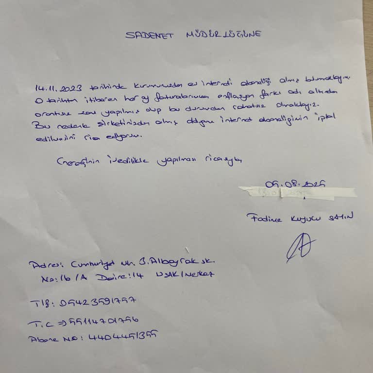 Sadenet Fatura Artışı ve Modem Ücreti Konusunda Bilgilendirme Eksikliği