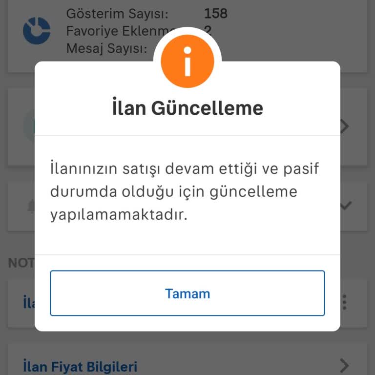 İlanım Haksız Yere Yayından Kaldırıldı, Destek Alamıyorum
