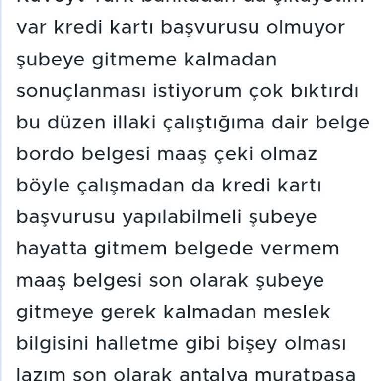 Kredi Kartı Başvurusunda Gereksiz Evrak Ve Şube Zorunluluğu