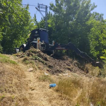 Mahallede Çöp Ve Kurumuş Otların Yol Kenarına Atılması Yangın Tehlikesi Yaratıyor