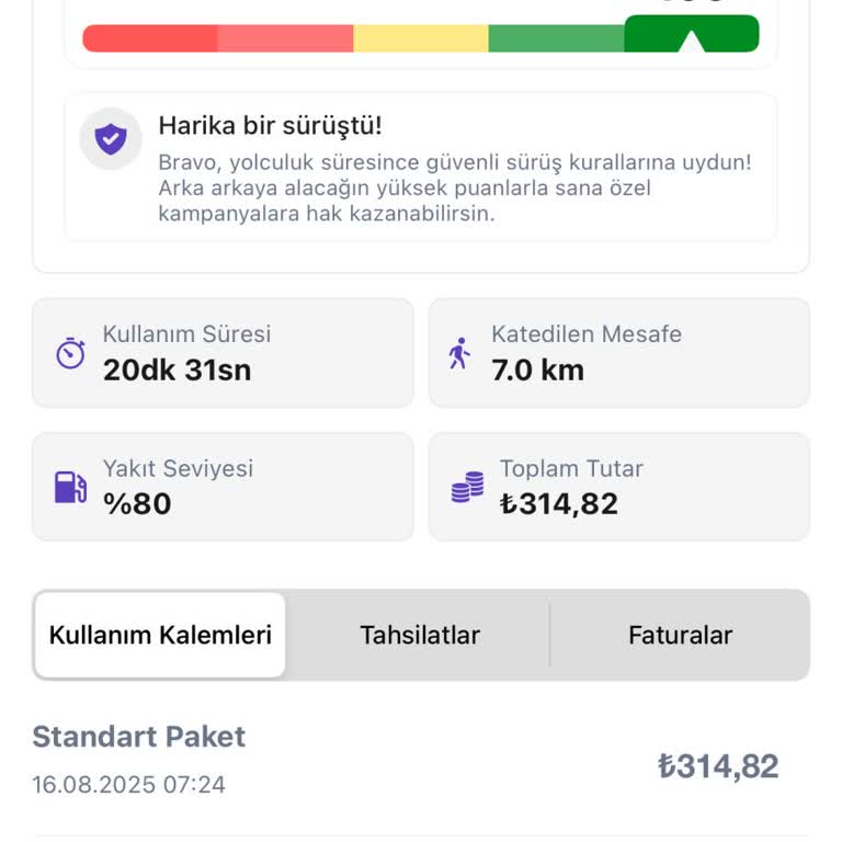 GetirAraç Uygulamasında Hizmet Bölgesi Uyarısı Ve Ücret İadesi Sorunu