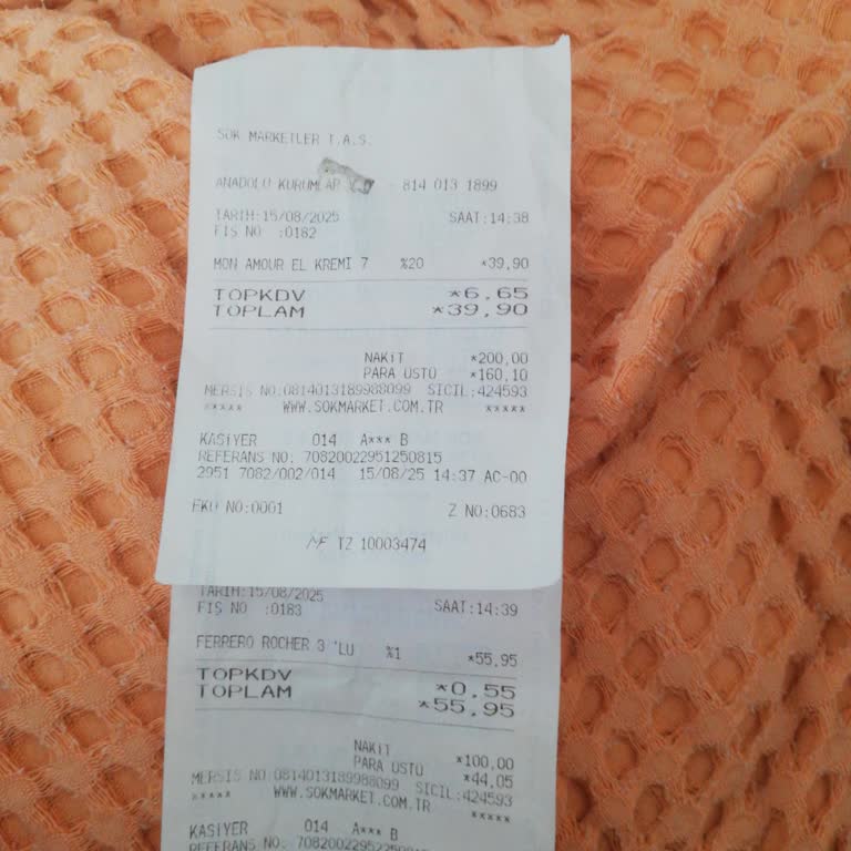 Sok Market'te Para Üstü Eksik Verildi