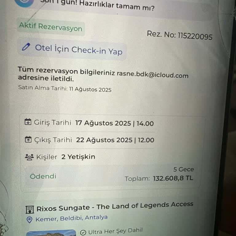 Rezervasyonumu Ücretsiz İptal Etmek Ya Da Başka Otele Aktarmak İstiyorum Acil Dönüş Bekliyorum