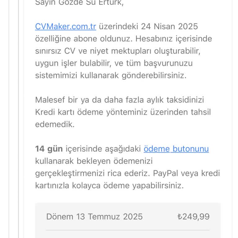 İzinsiz Abonelik Ve Kartımdan Haksız Para Çekilmesi