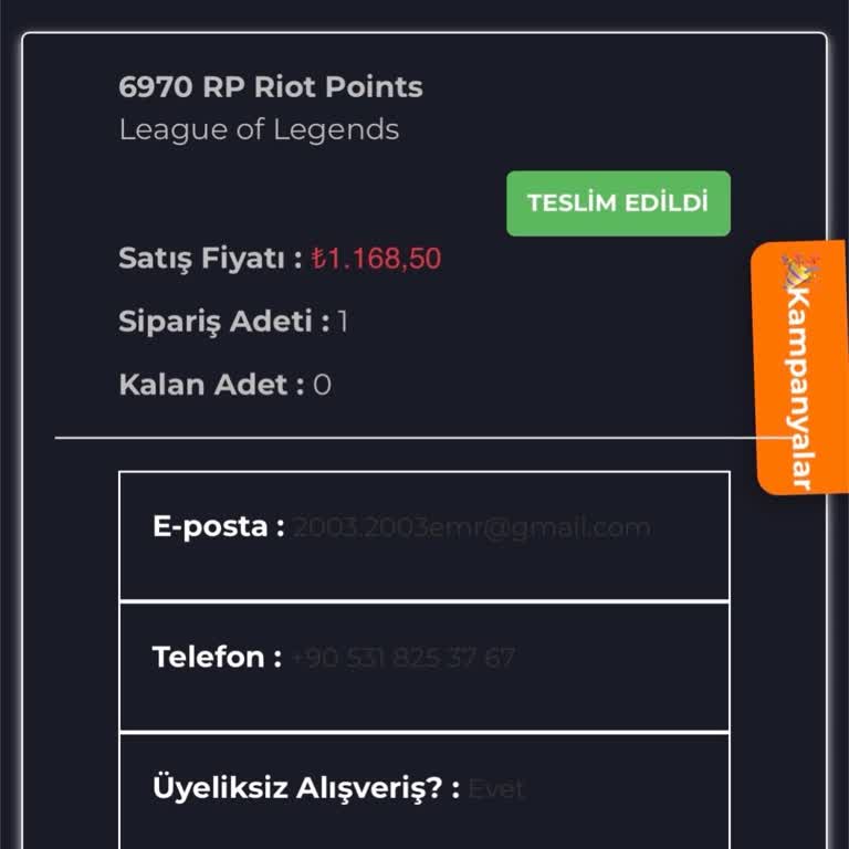 RP Kodum Teslim Edilmedi Ve Destek Alamıyorum
