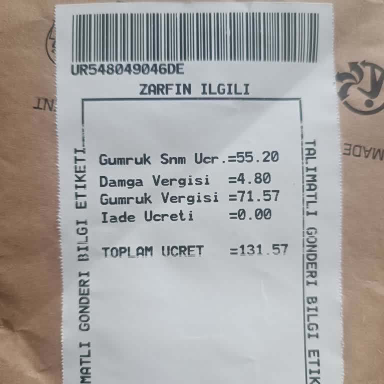 Eksik Parça İçin Ödenen Kargo Ücretinin İadesini İstiyorum