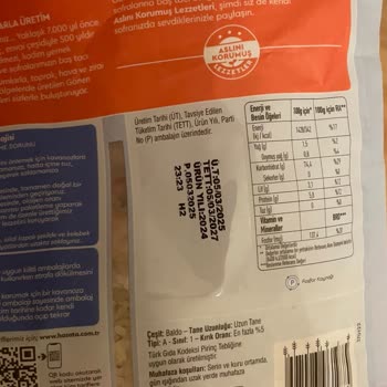 Açılmamış Pirinç Paketinde Küf Oluştu, Mağduriyetimin Giderilmesini İstiyorum