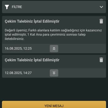 Kurallarda Belirtilmeyen Şartla Bakiyem Silindi!