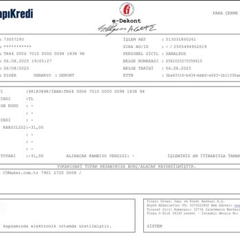 CV Maker İzinsiz Para Çekiyor, Hizmet Vermiyor Ve Müşteriyle İlgilenmiyor