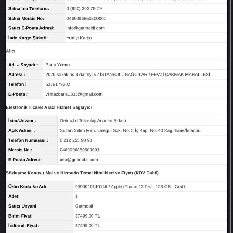 Sipariş İptali Talebim Reddedildi, Mağdur Edildim