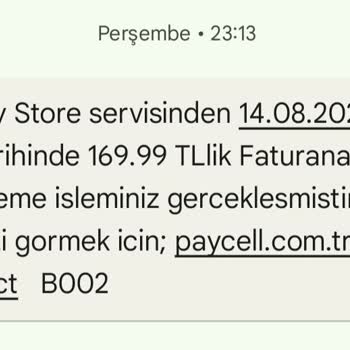 Bilgim Dışında Google Play Üzerinden Faturama İzinsiz Ödeme Yansıtıldı