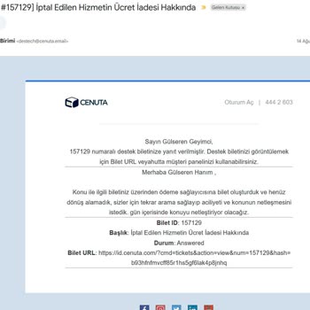Deneme Süresi İçinde İptal Edilen Hizmetin Ücret İadesi Yapılmıyor