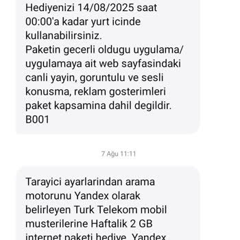 İnternet Aşım Bilgilendirme Mesajı Gönderilmedi, Yüksek Fatura Ücreti Yansıtıldı