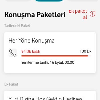 Vodafone E-Sim Tarifemde Eksik Dakika Tanımlandı, Çözüm Sunulmuyor