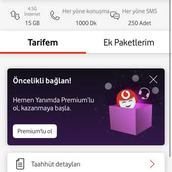 Vodafone E-Sim Tarifemde Eksik Dakika Tanımlandı, Çözüm Sunulmuyor