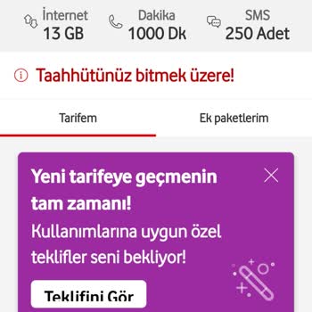 Uygulamada Uygun Fiyatlı Tarife Sunulmuyor, Mevcut Tarifeye Geçiş Yapamıyorum