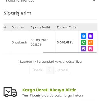 Siparişim Gönderilmedi, İade Ve Bilgi Bekliyorum