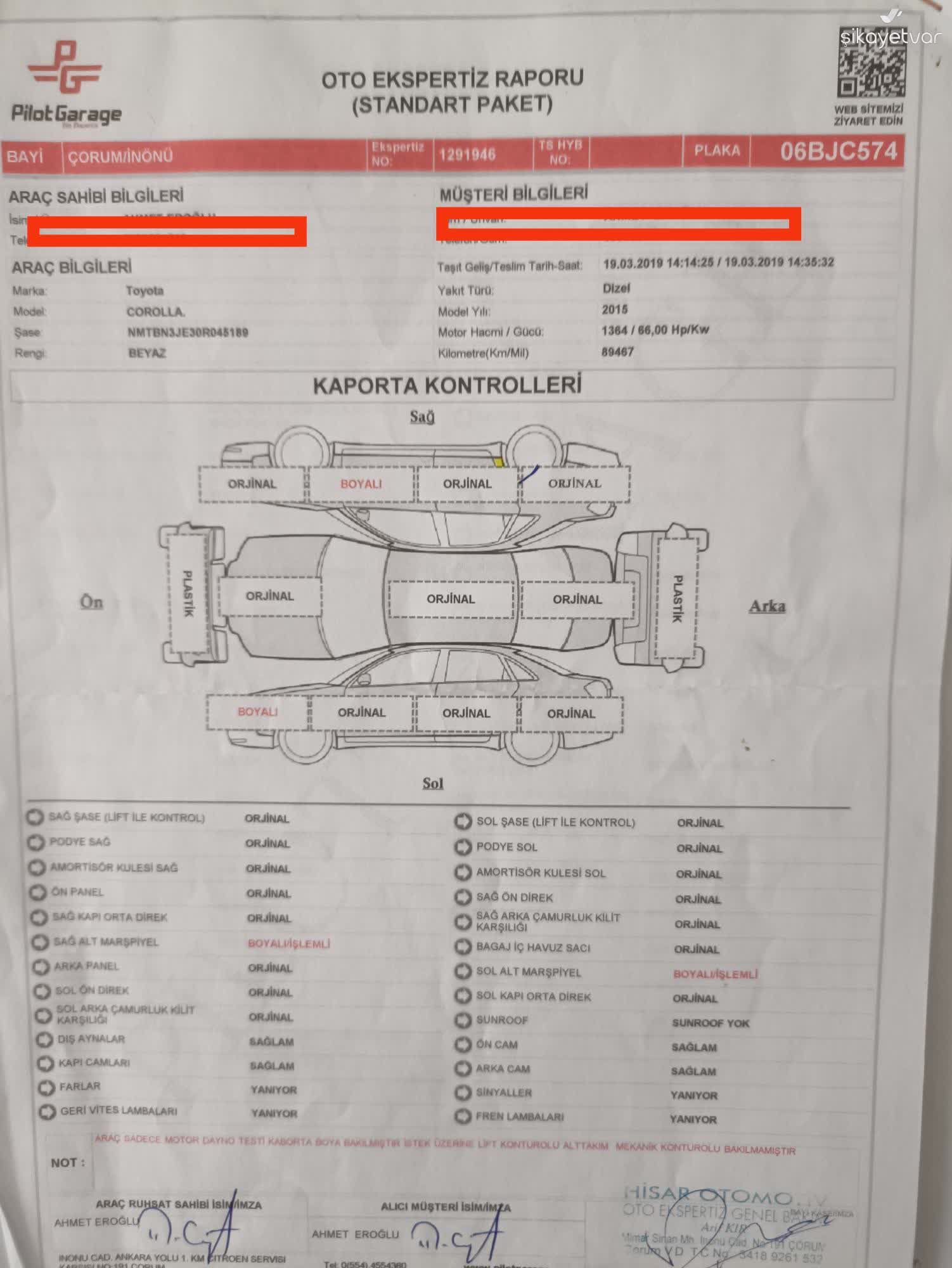 ありさページ Pilot Garage Araç Alım-Satımında Eksik Ve Yanlış Bilgilendirme