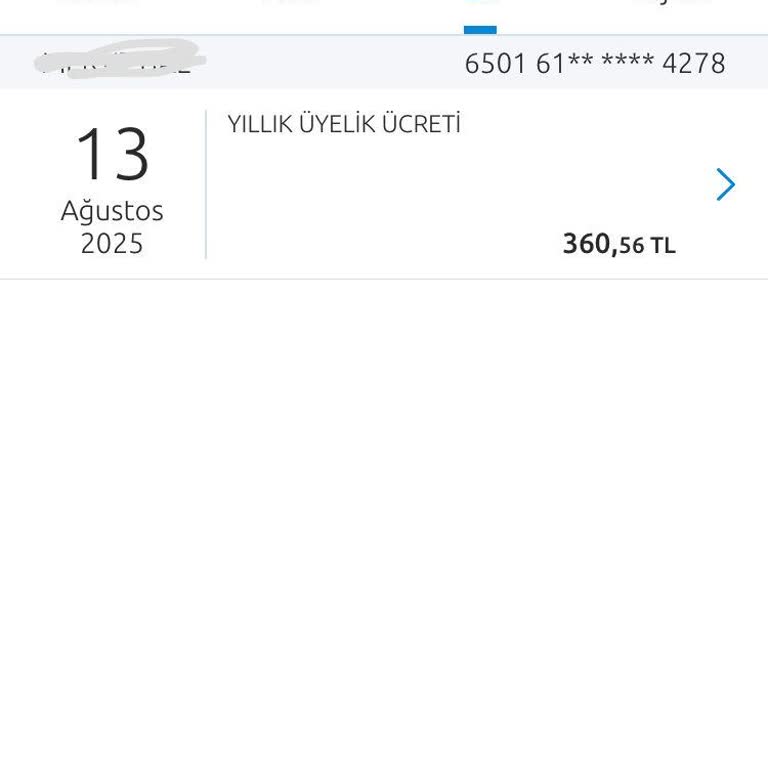 Her Yıl Alınan Aidat Ve Haksız Ek Kart Ücreti İadesi Talebim