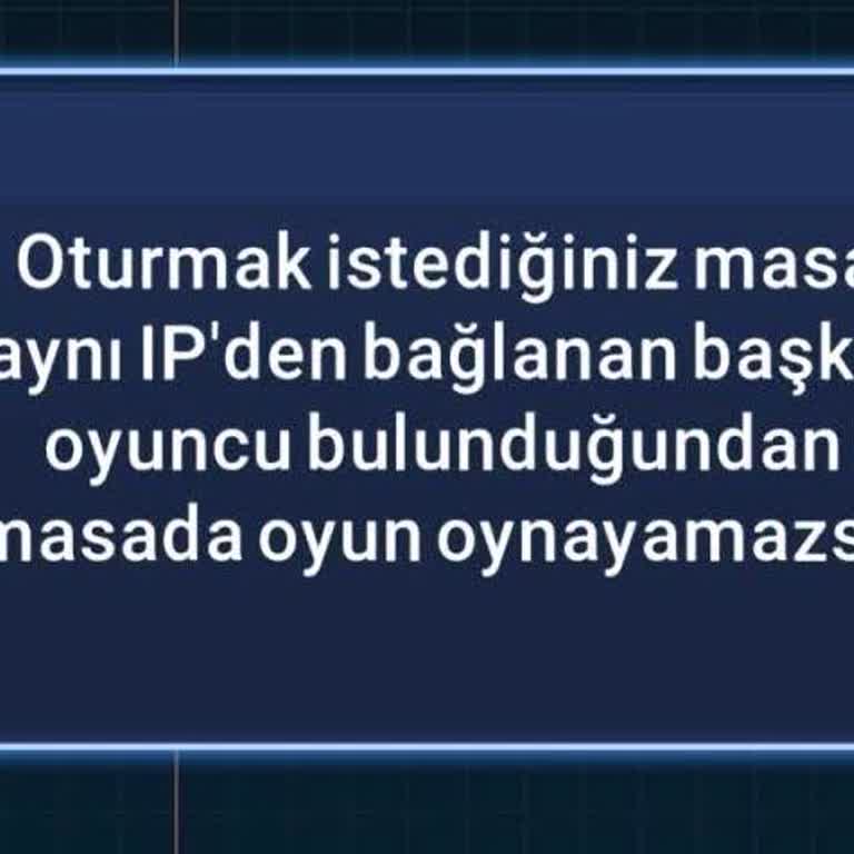 101 Okey Plus Oyununda Aynı IP İle Giriş Engeli Sorunu